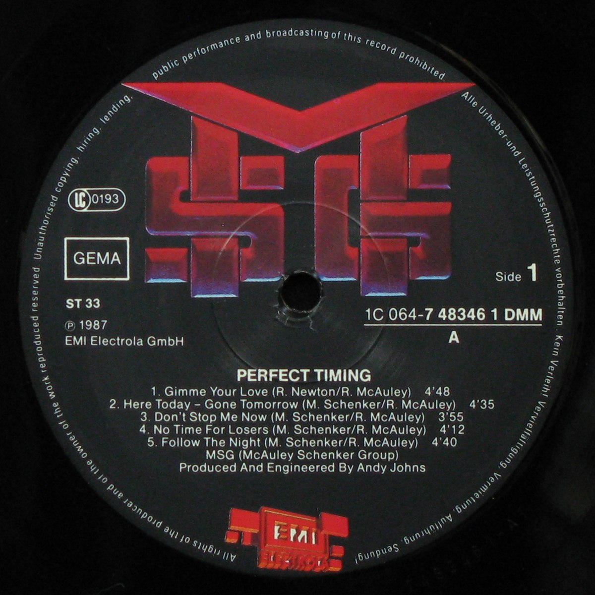 LP McAuley Schenker Group — Perfect Timing фото 3