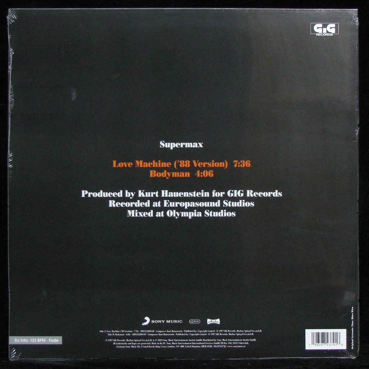 LP Supermax — Love Machine ('88 Version)  (EP, maxi) фото 2