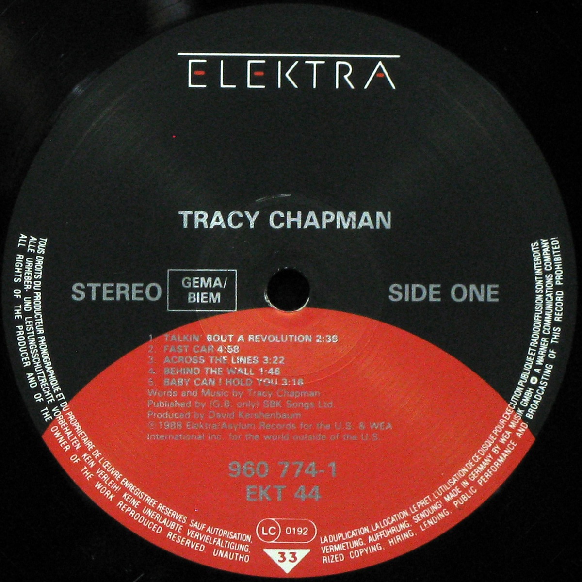 LP Tracy Chapman — Tracy Chapman фото 3