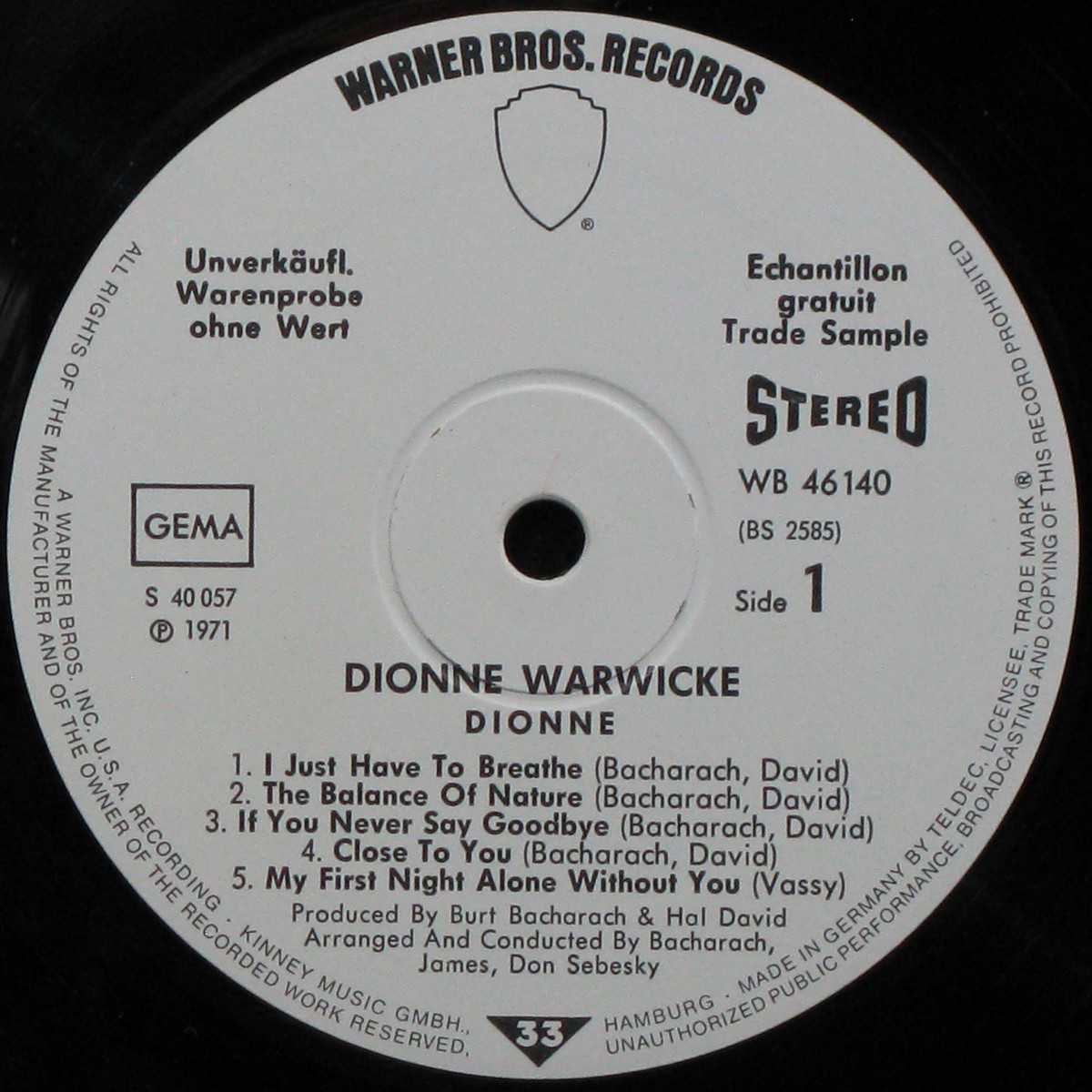 LP Dionne Warwick — Dionne фото 2