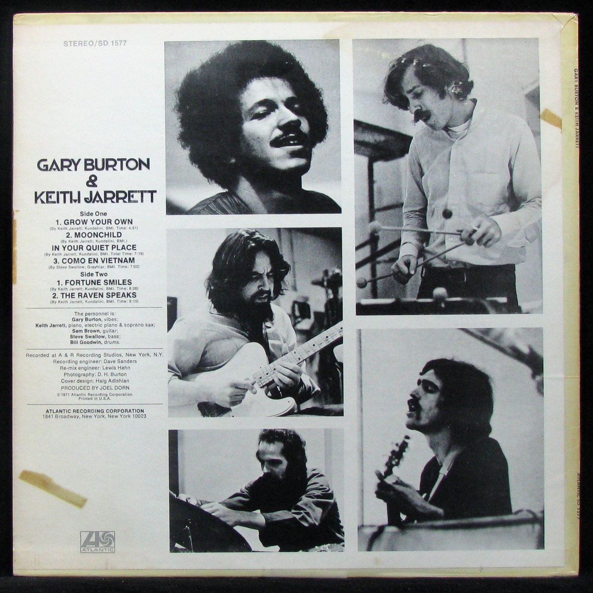 LP Gary Burton / Keith Jarrett — Gary Burton & Keith Jarrett фото 2