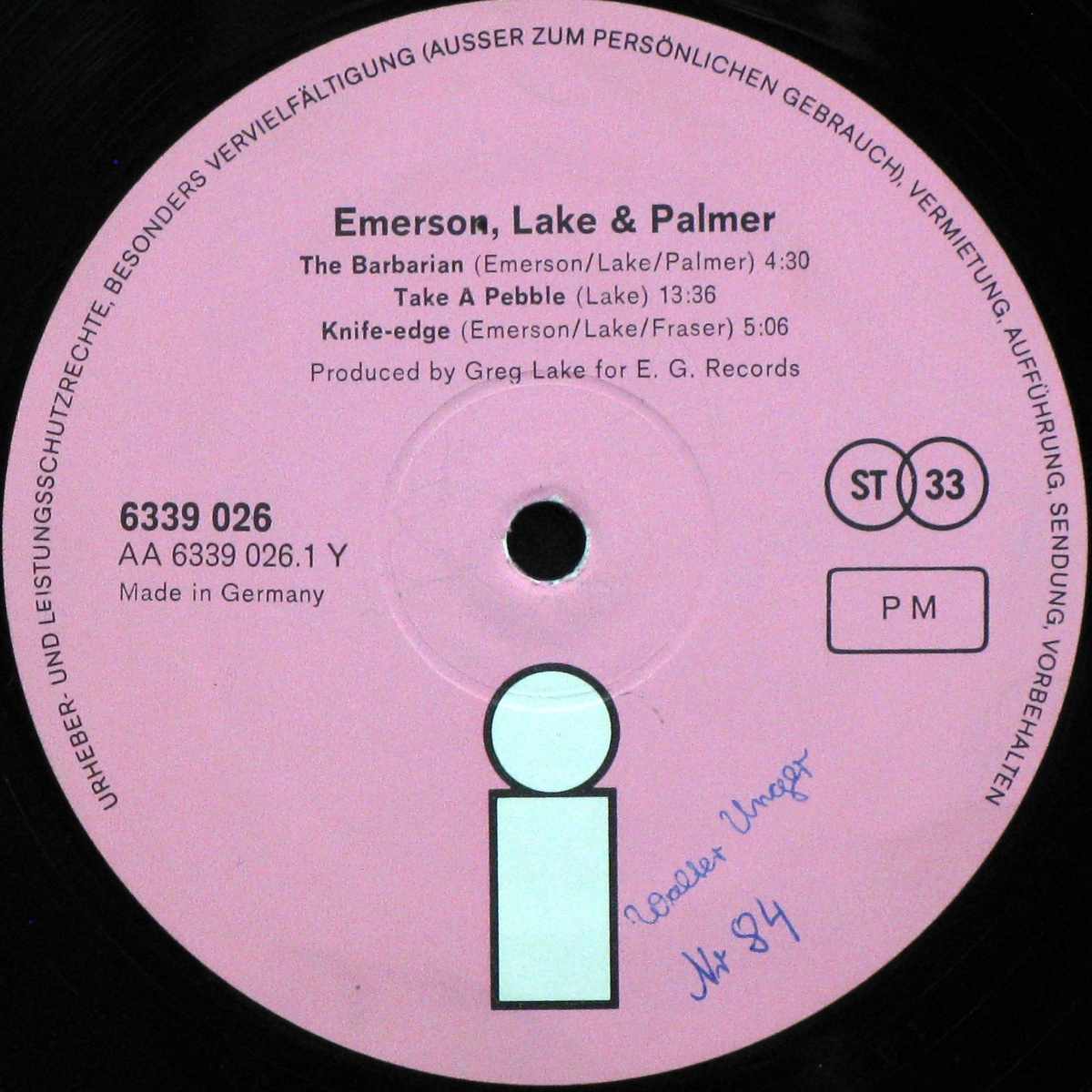 LP Emerson, Lake & Palmer — Emerson, Lake & Palmer фото 3