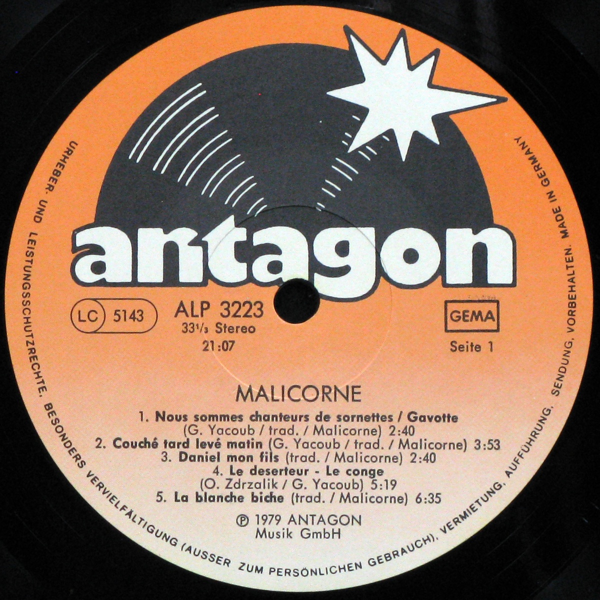 LP Malicorne — Malicorne фото 2