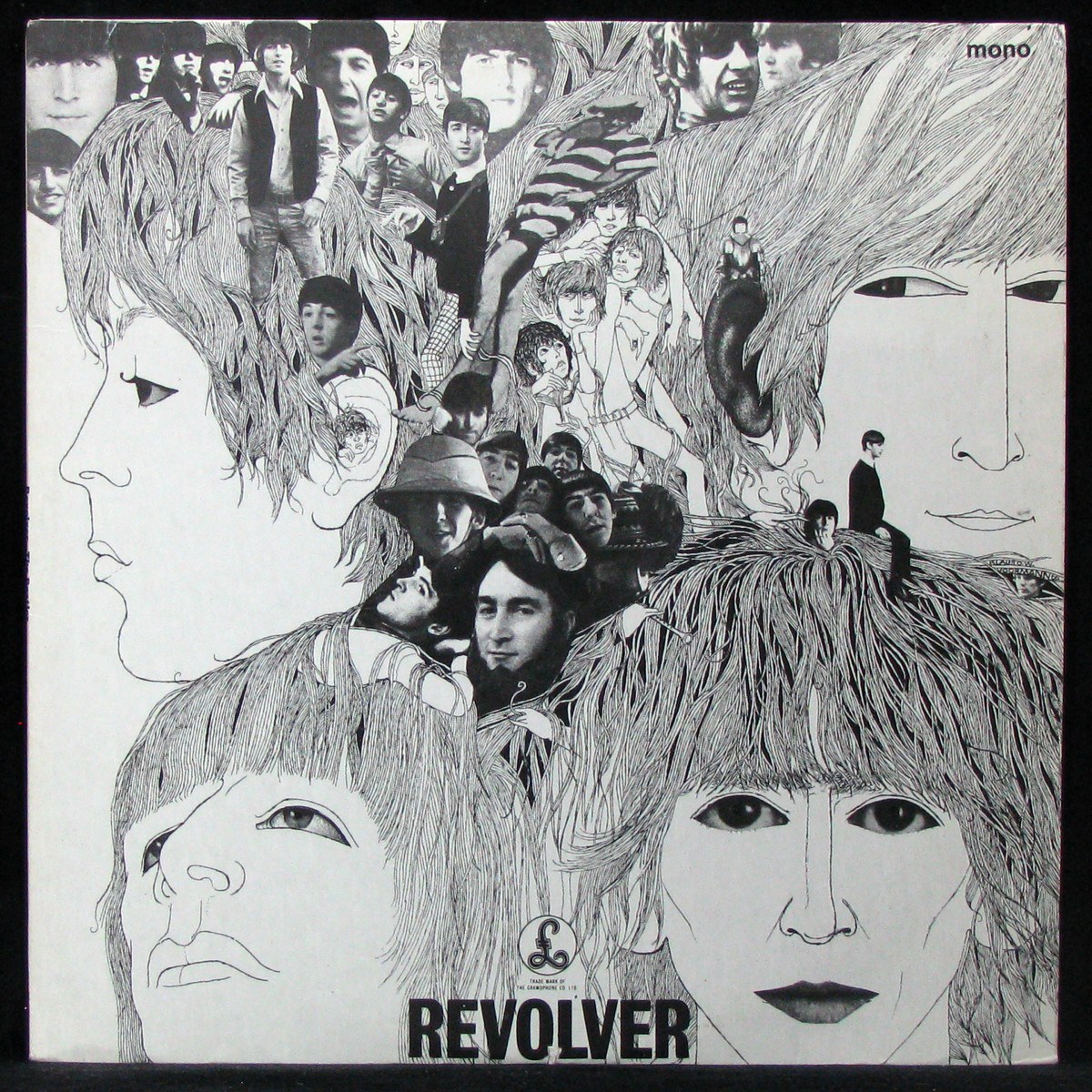 Пластинка Beatles - Revolver (mono), 1966, NM/EX+, арт. 323407