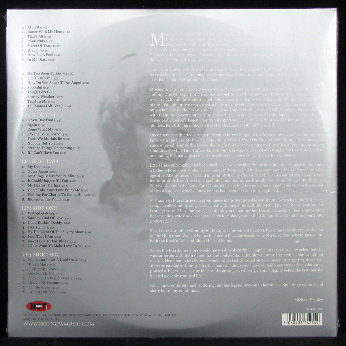 LP Etta James — Platinum Collection (3LP, coloured vinyl) фото 2