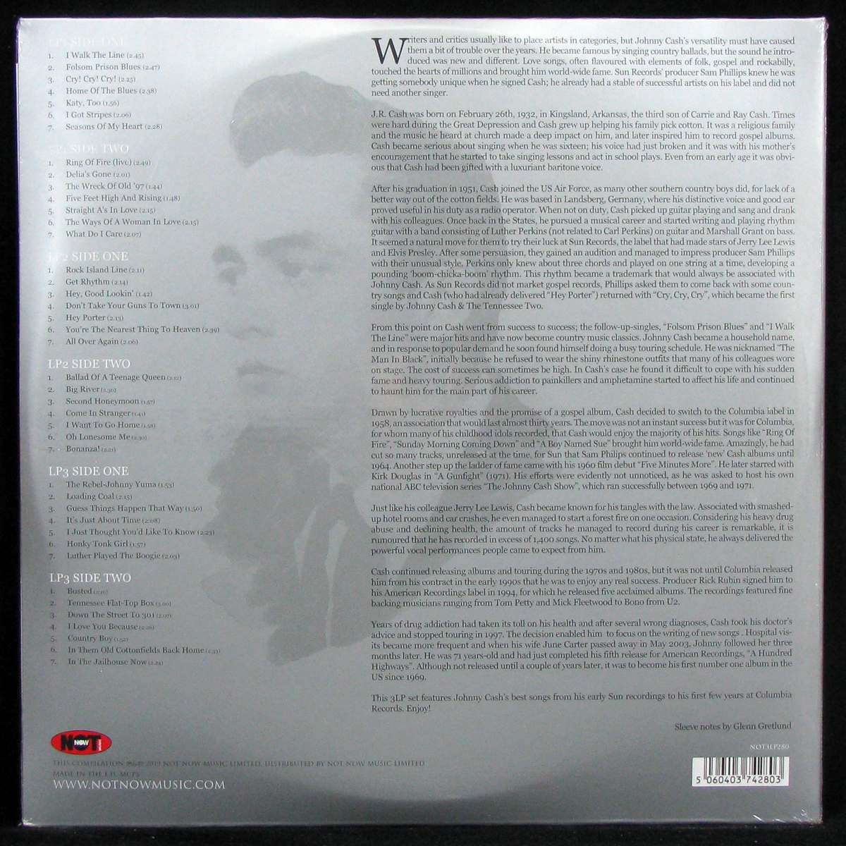 LP Johny Cash — Platinum Collection (3LP, coloured vinyl) фото 2