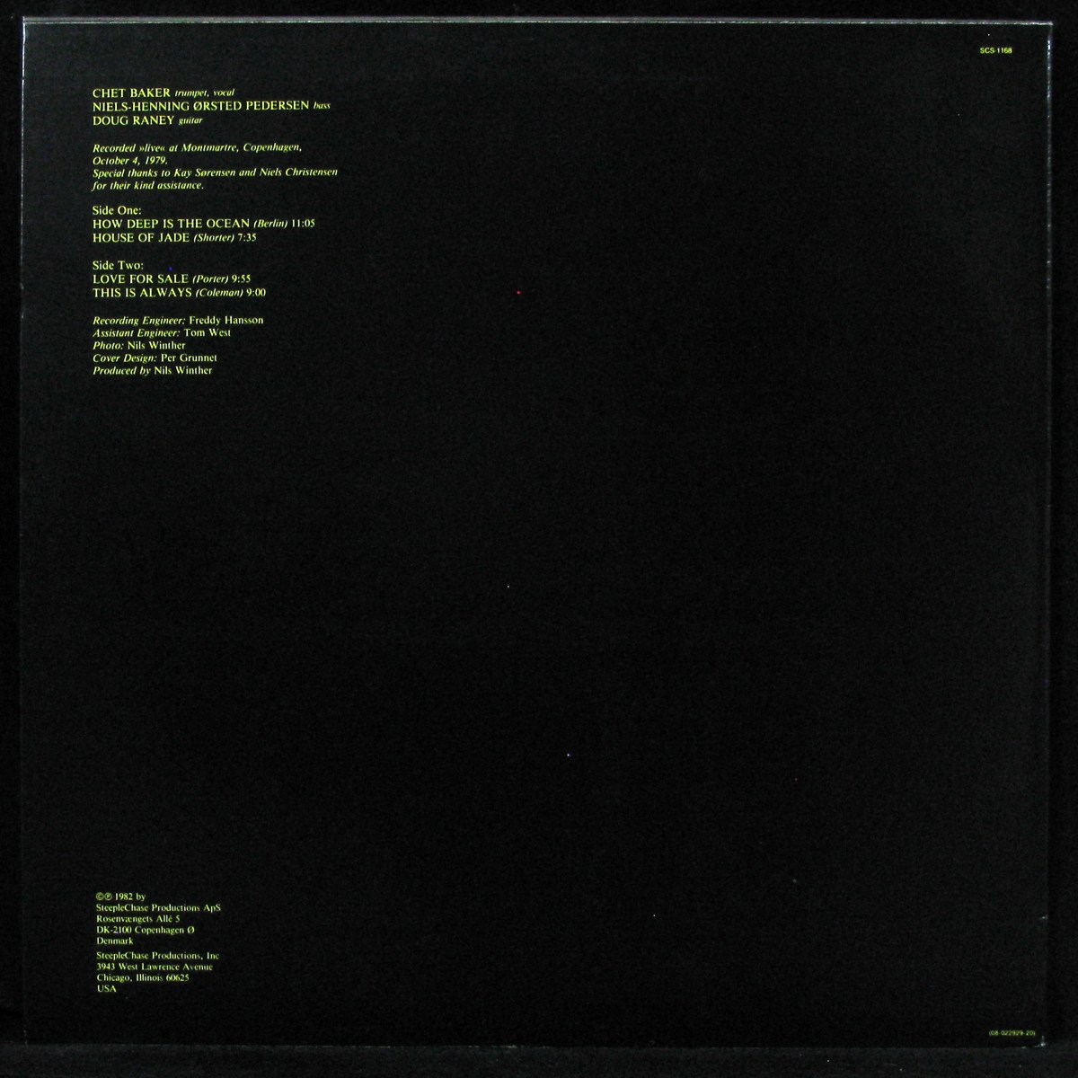 LP Chet Baker Trio — This Is Always фото 2