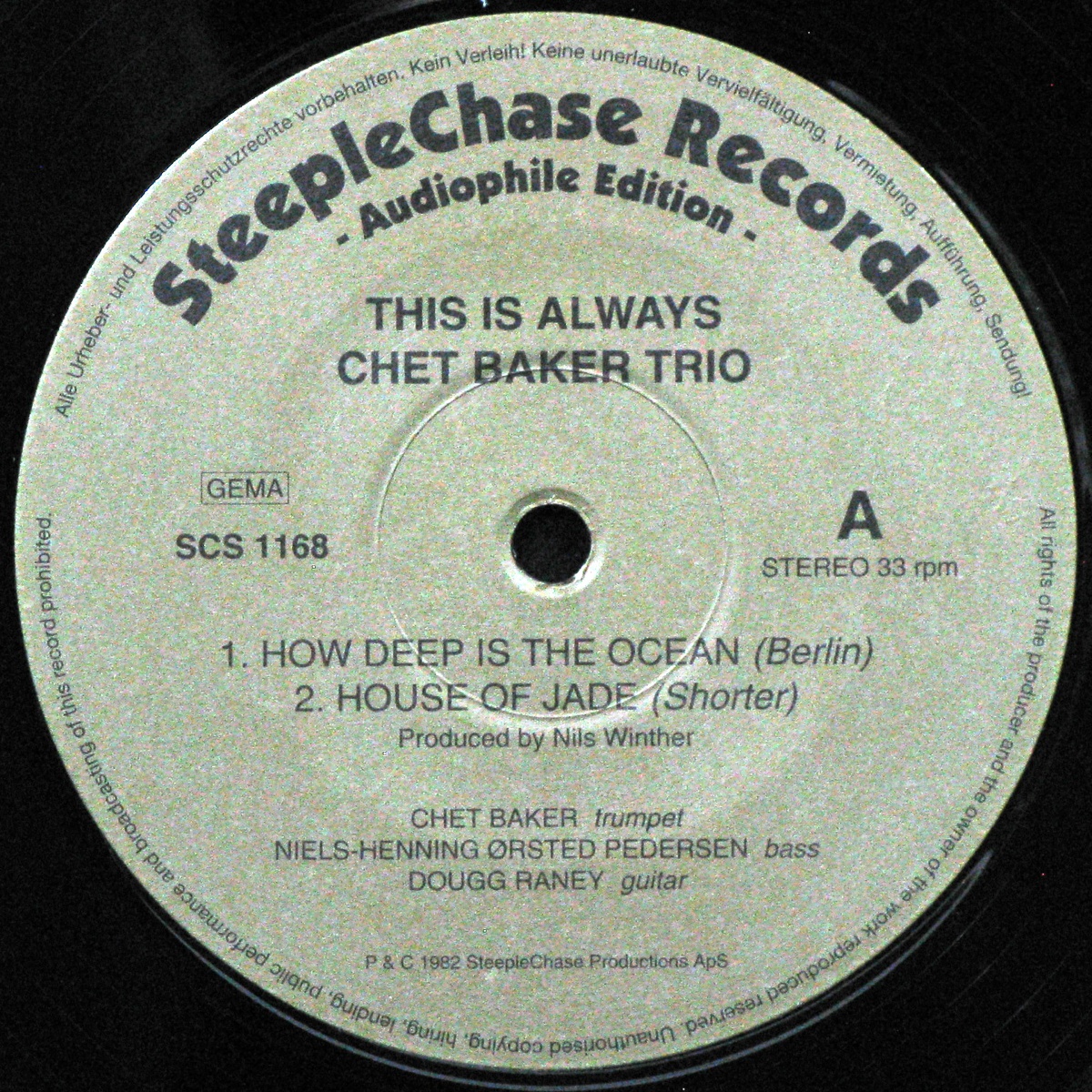 LP Chet Baker Trio — This Is Always фото 3