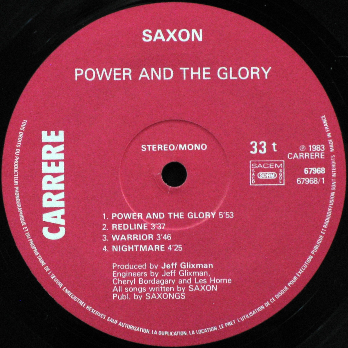 LP Saxon — Power & The Glory фото 2