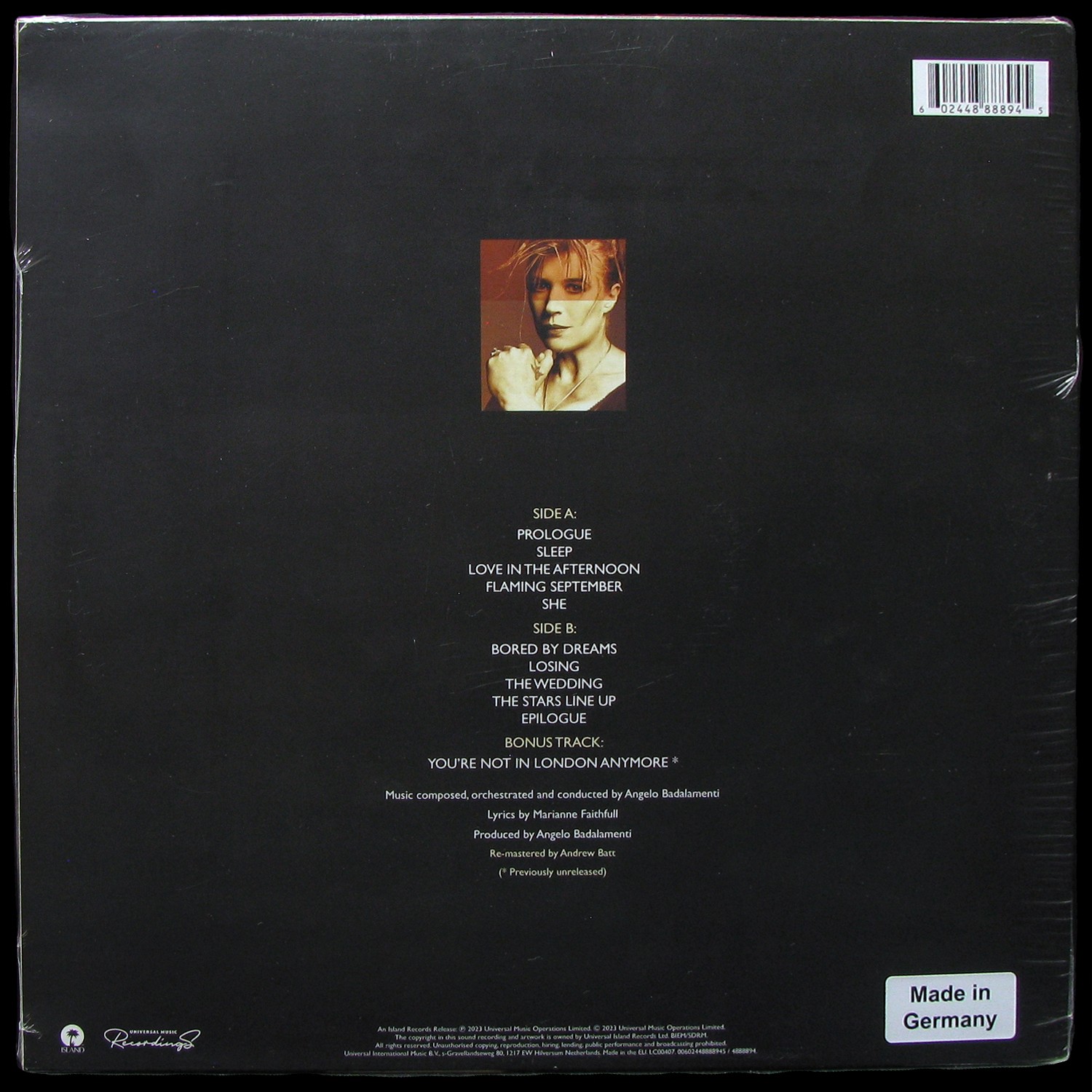 LP Marianne Faithfull — A Secret Life фото 2