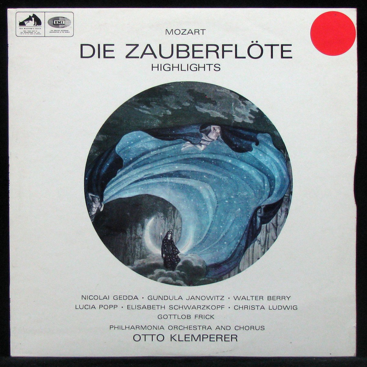 LP Otto Klemperer — Mozart: Die Zauberflote Highlights фото