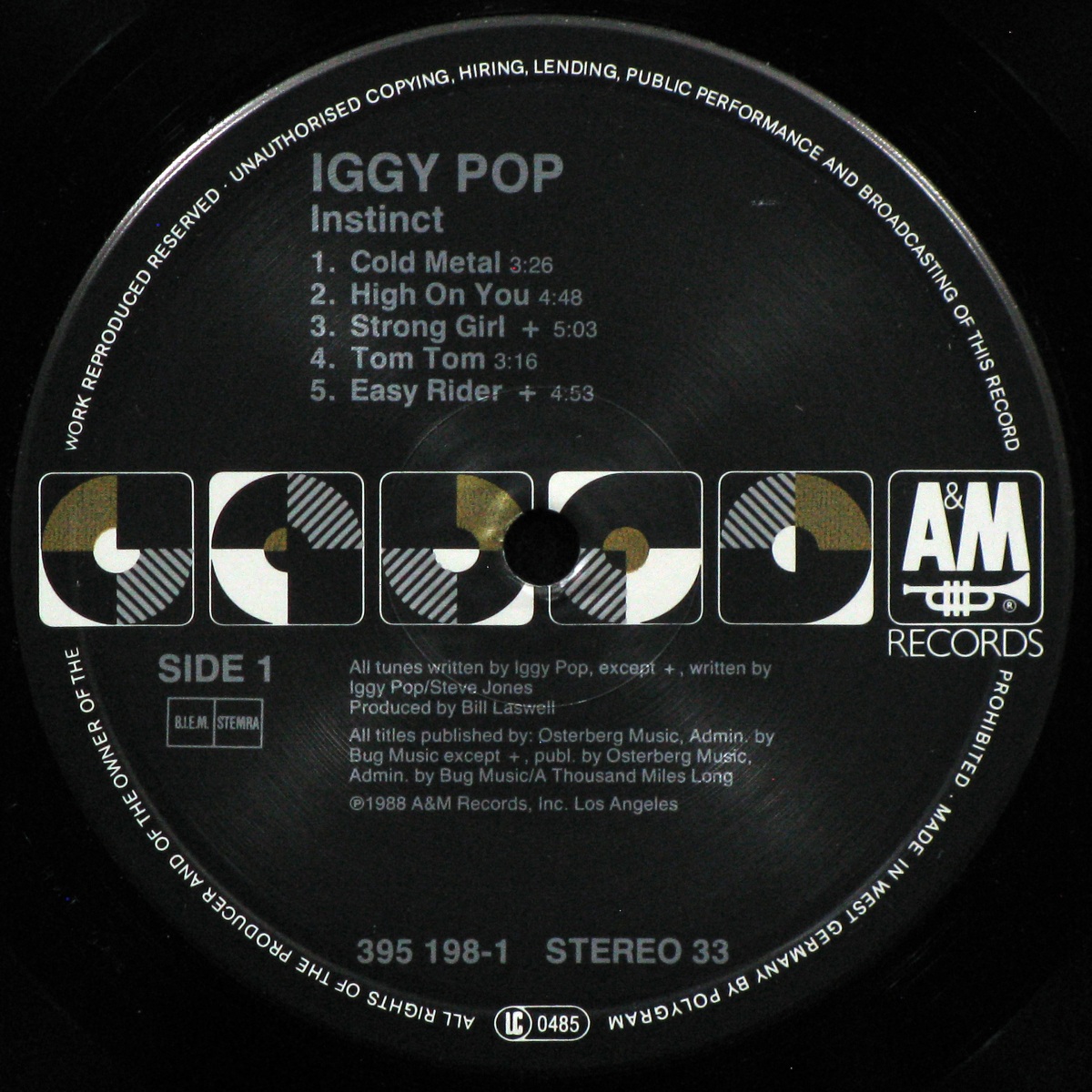 LP Iggy Pop — Instinct фото 2
