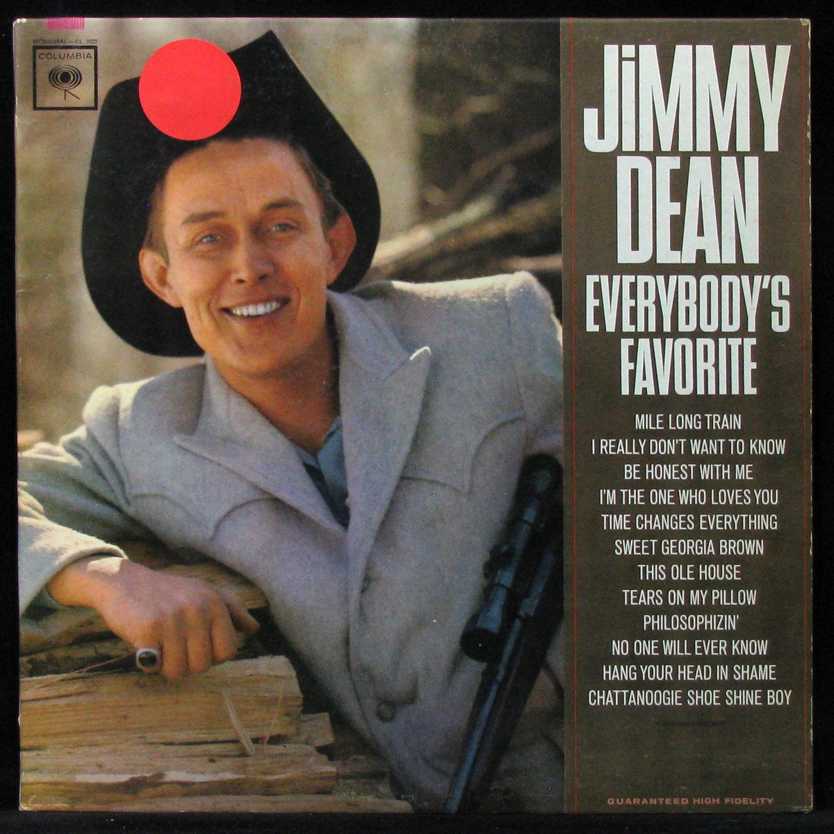 LP Jimmy Dean — Everybody's Favorite (mono) фото