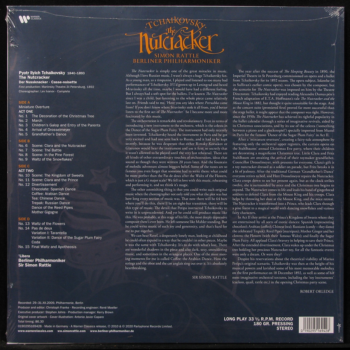 LP Simon Rattle — Tchaikovsky: Nutcracker (2LP) фото 2