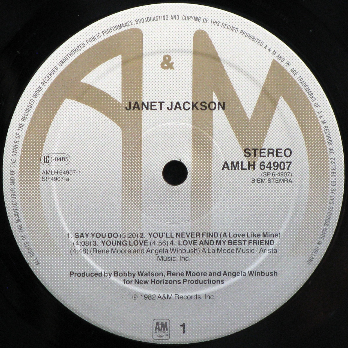 LP Janet Jackson — Janet Jackson (1982) фото 2