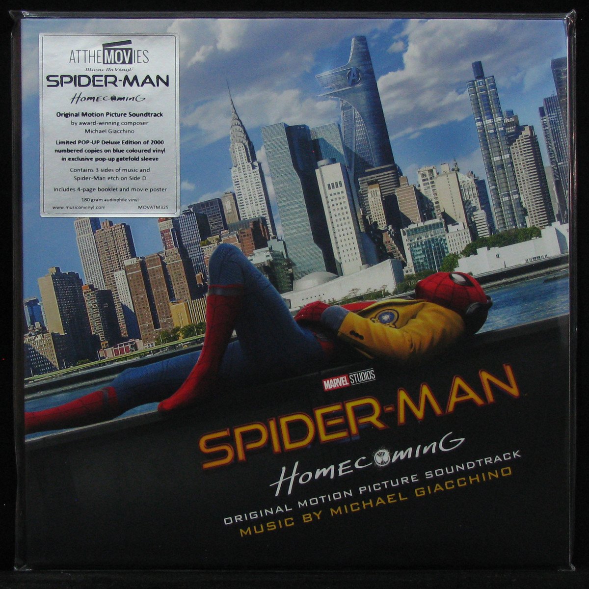 LP Michael Giacchino — Spider-Man: Homecoming (Original Motion Picture Soundtrack) (2LP, coloured vinyl, + booklet, + poster) фото
