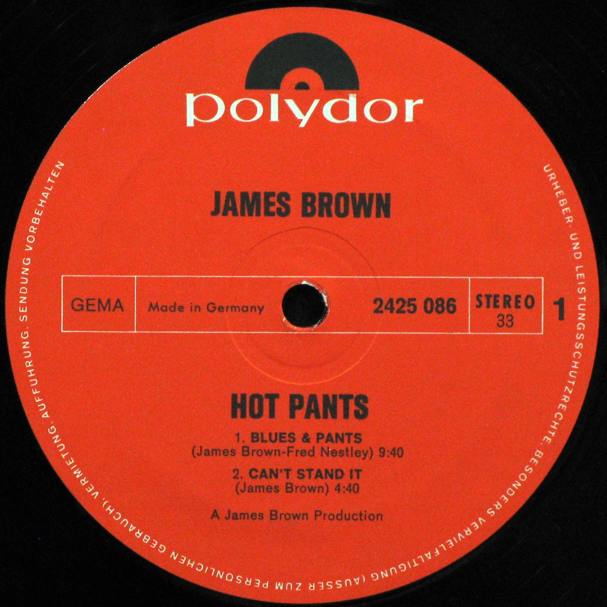 LP James Brown — Hot Pants фото 3