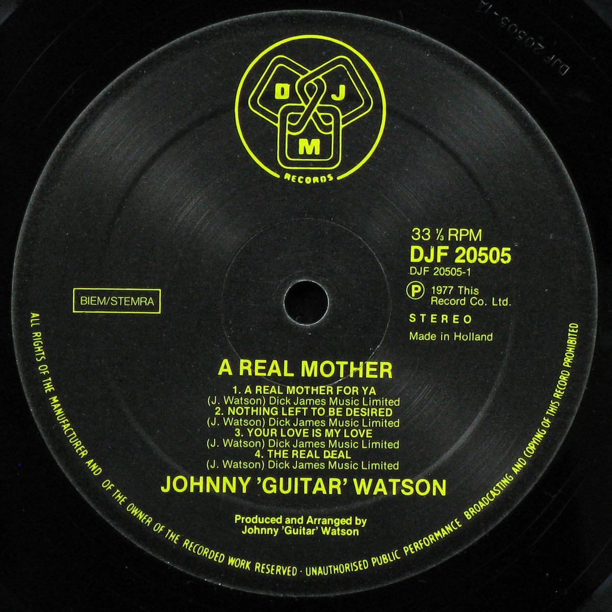 LP Johnny Guitar Watson — A Real Mother фото 2
