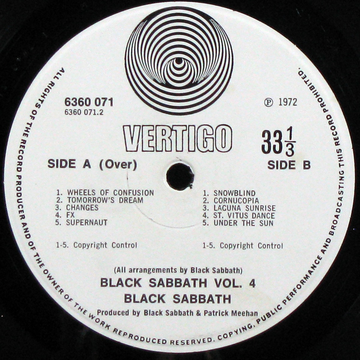 LP Black Sabbath — Black Sabbath Vol 4 (+ booklet) фото 5