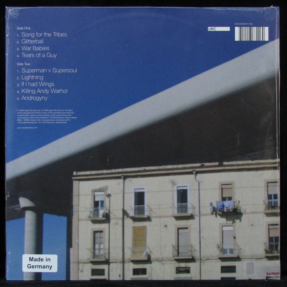 LP Simple Minds — Neapolis (coloured vinyl) фото 2