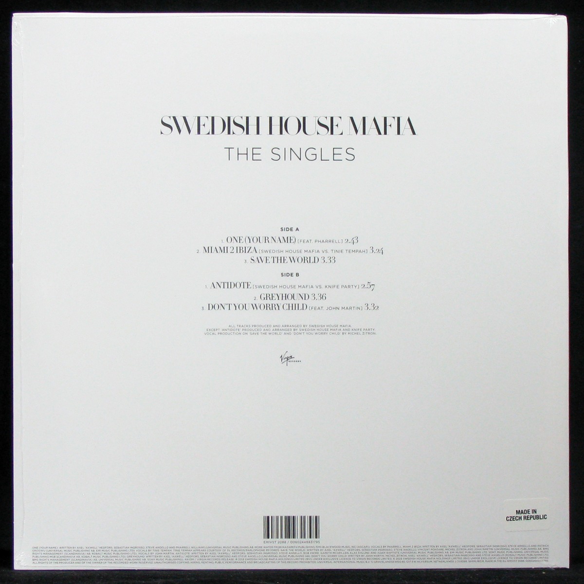 LP Swedish House Mafia — Singles (EP, coloured vinyl) фото 2