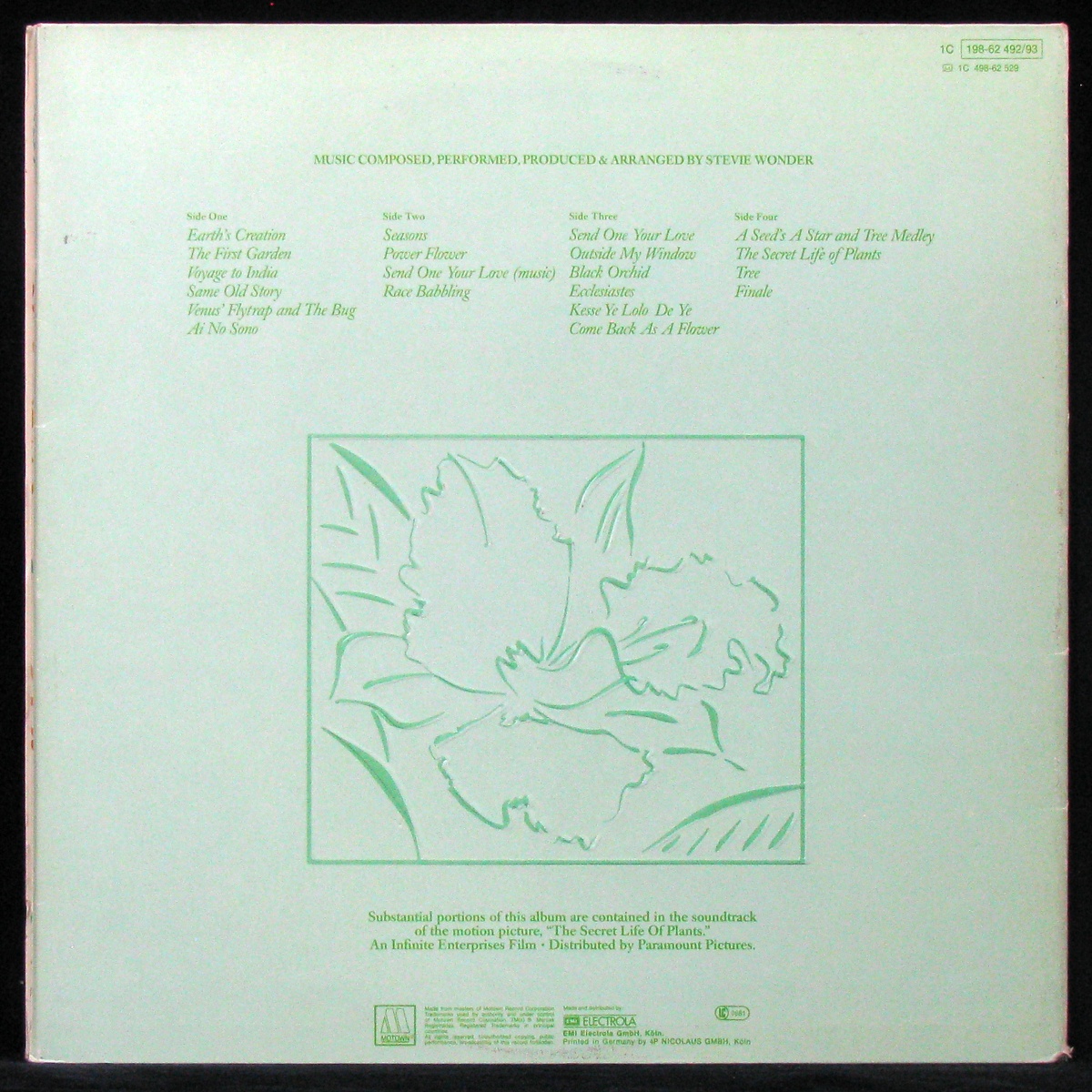 LP Stevie Wonder — Journey Through The Secret Life Of Plants (2LP) фото 2