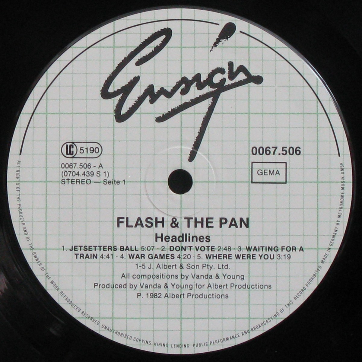 LP Flash And The Pan — Headlines фото 2