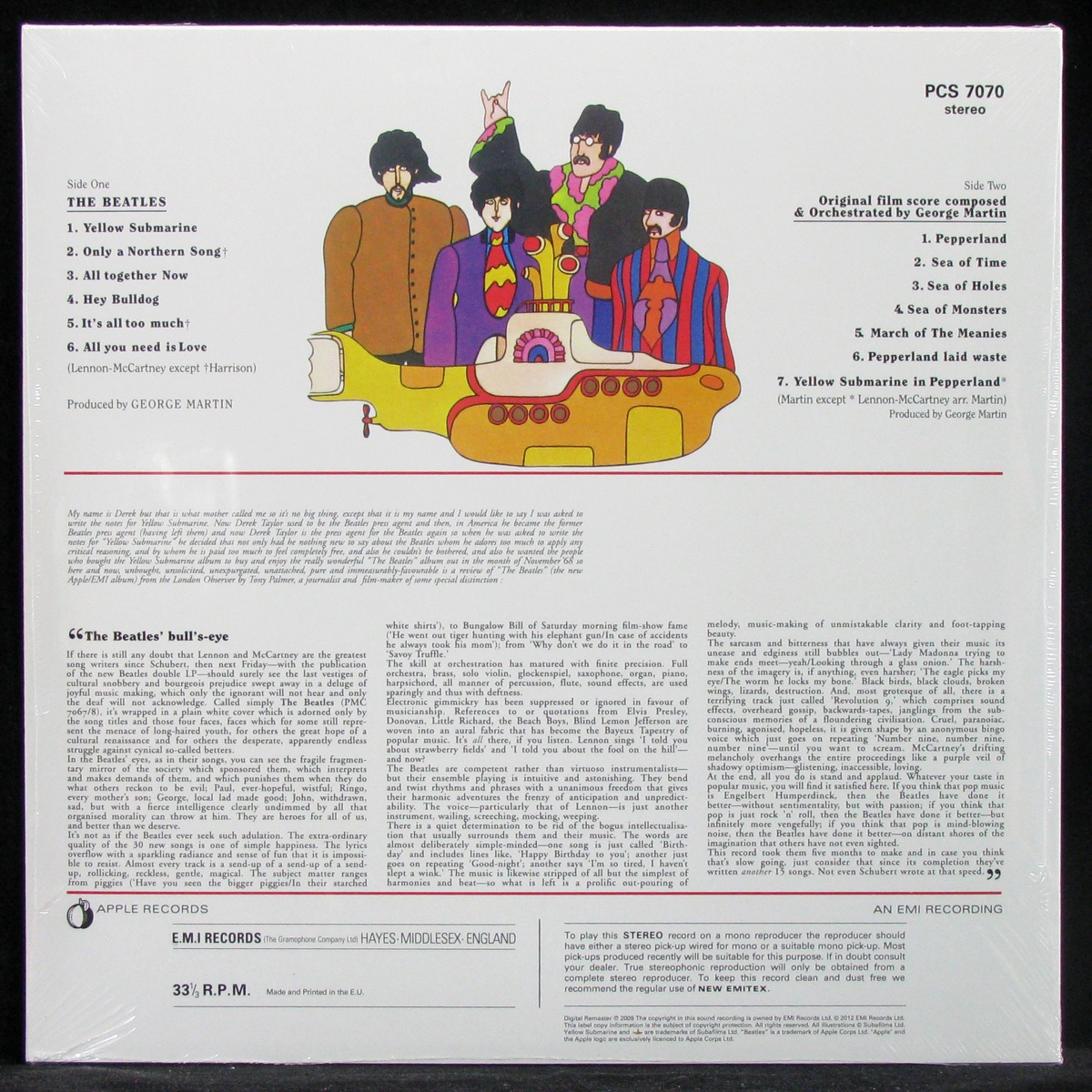 LP Beatles — Yellow Submarine фото 2