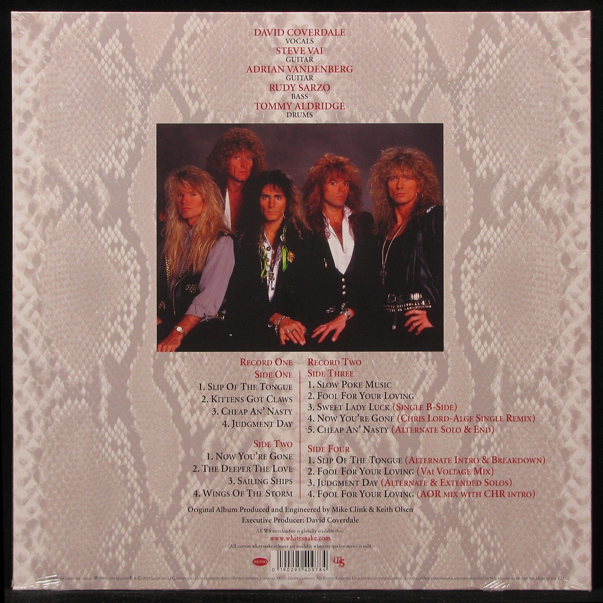 LP Whitesnake — Slip Of The Tongue (2LP) фото 2