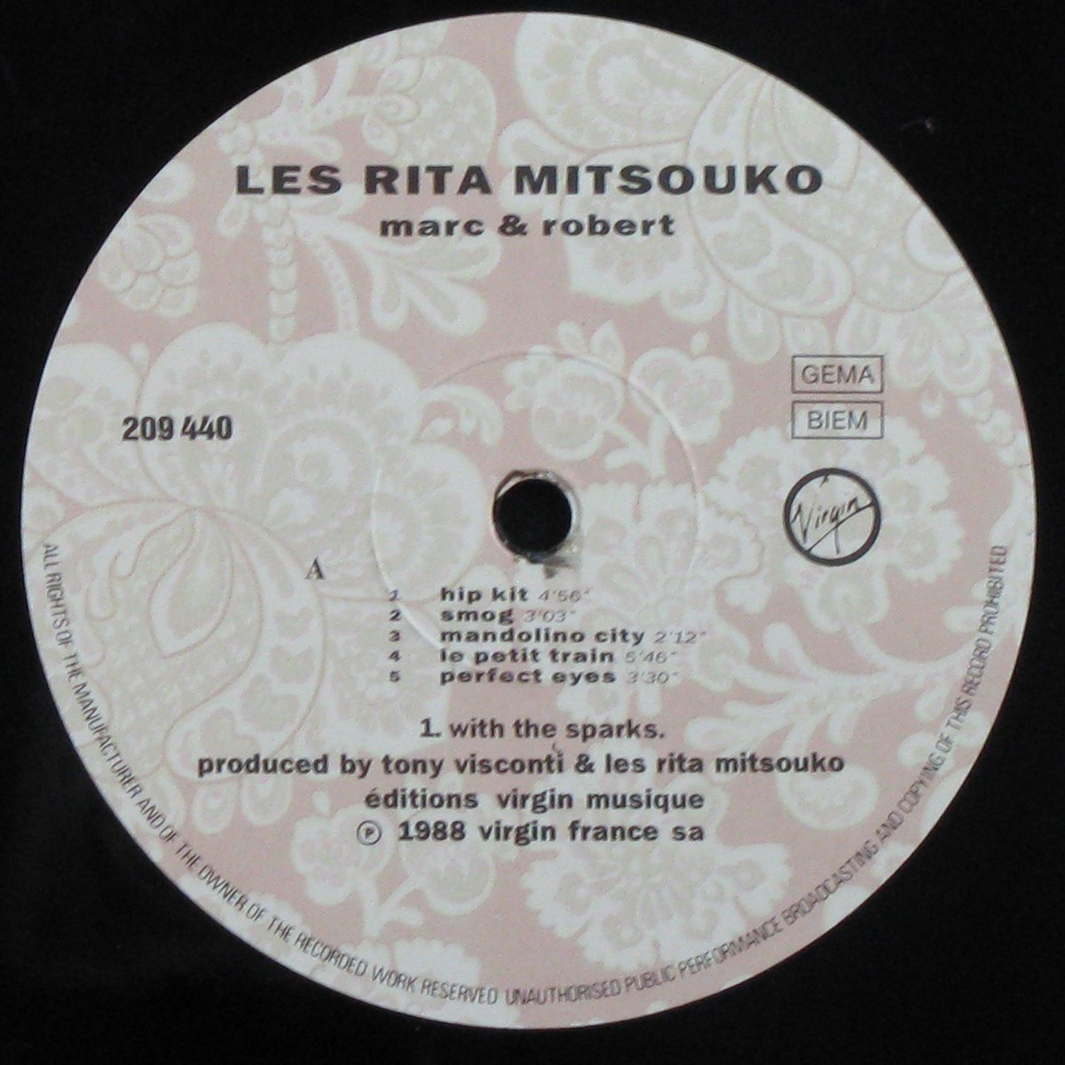 LP Les Rita Mitsouko — Marc & Robert фото 2
