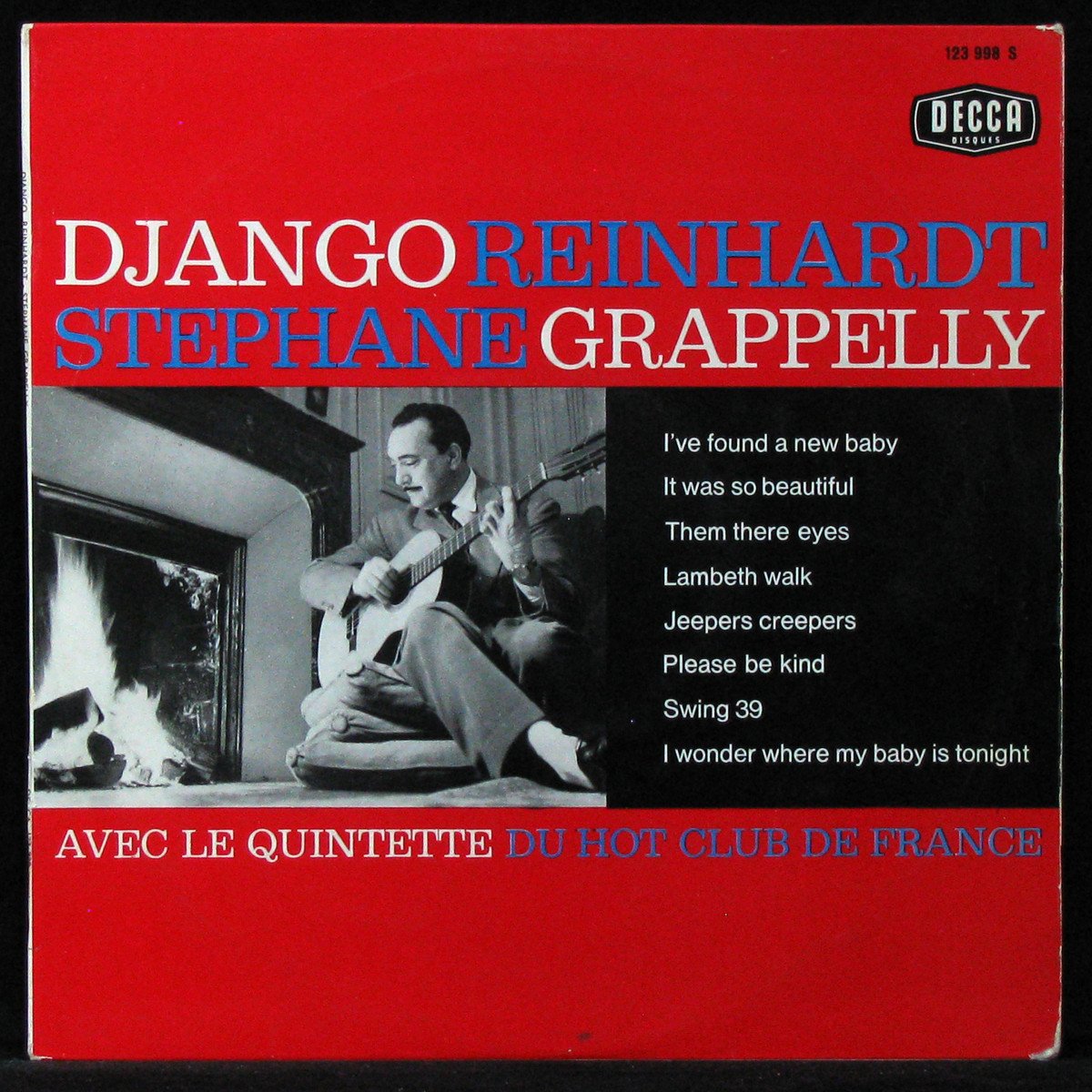 LP Django Reinhardt — Stephane Grappelly Avec Le Quintette Du Hot Club De France фото