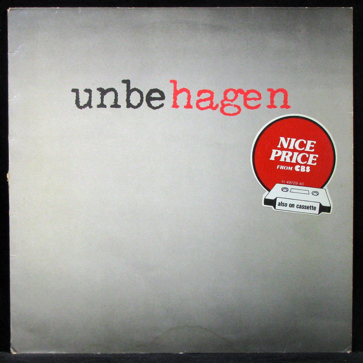 LP Nina Hagen Band — Unbehagen фото