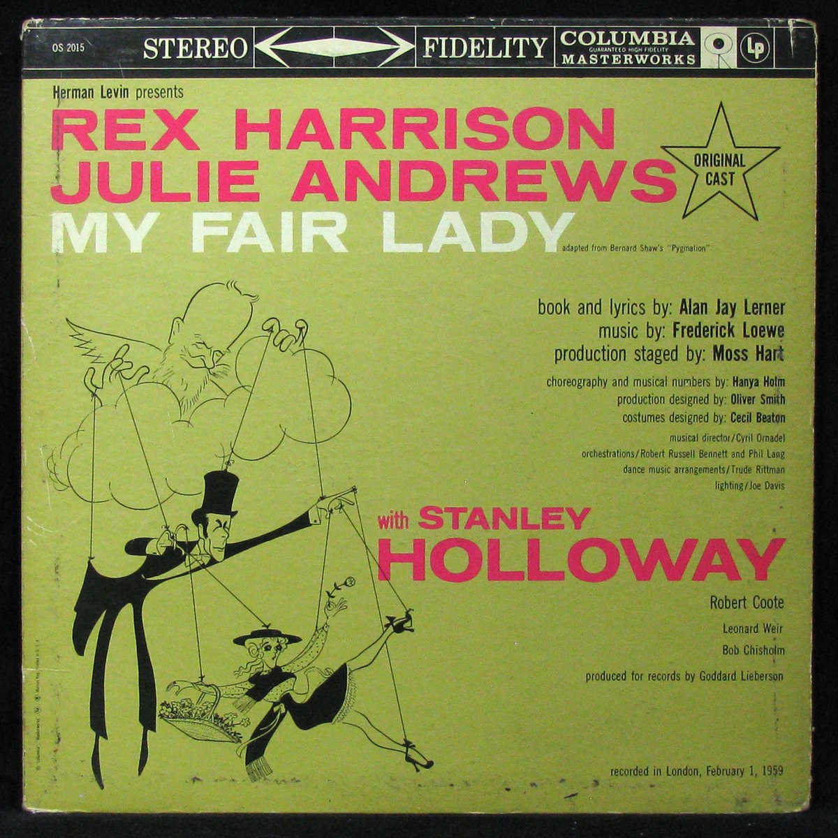 LP Rex Harrison / Julie Andrews — My Fair Lady фото