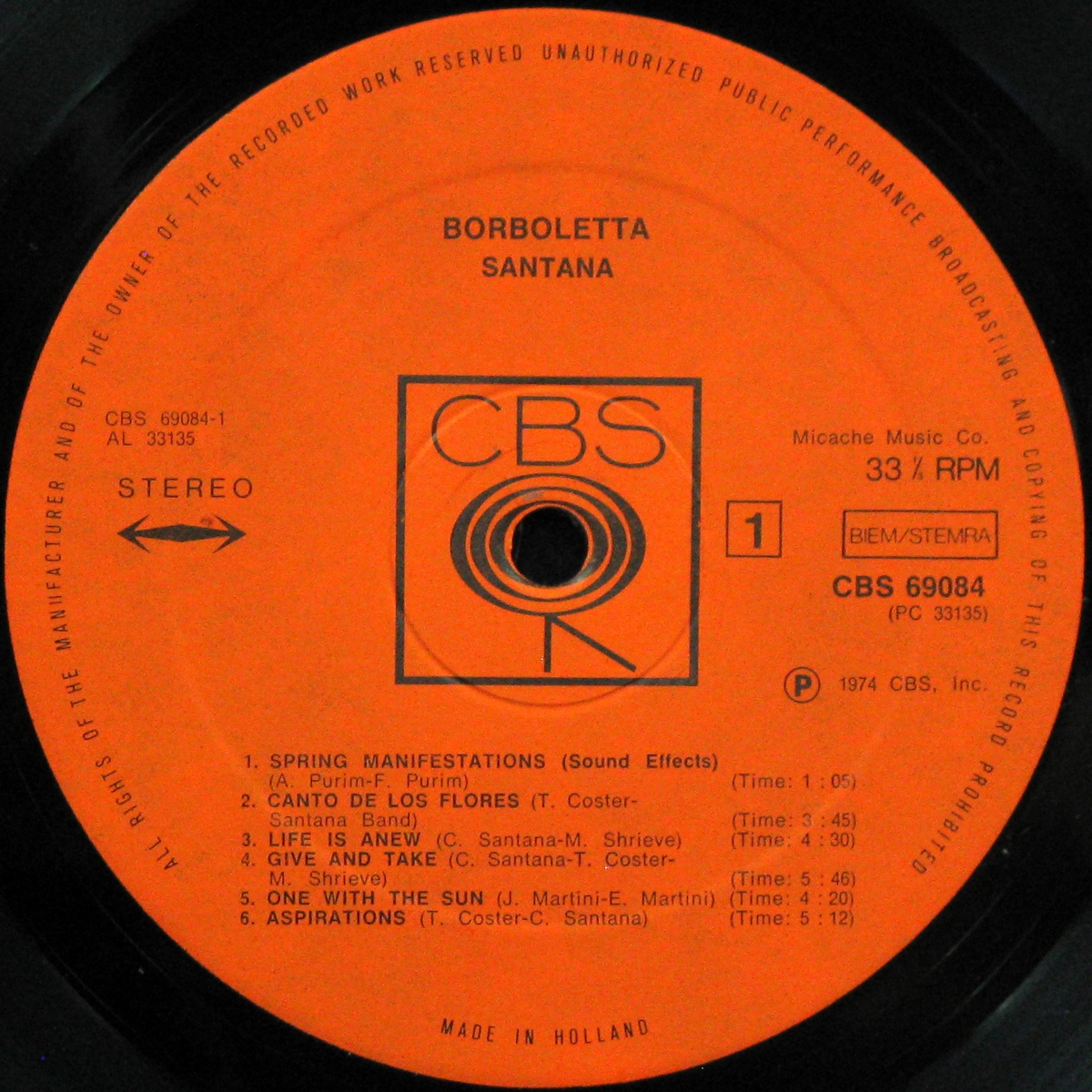 LP Santana — Borboletta фото 2