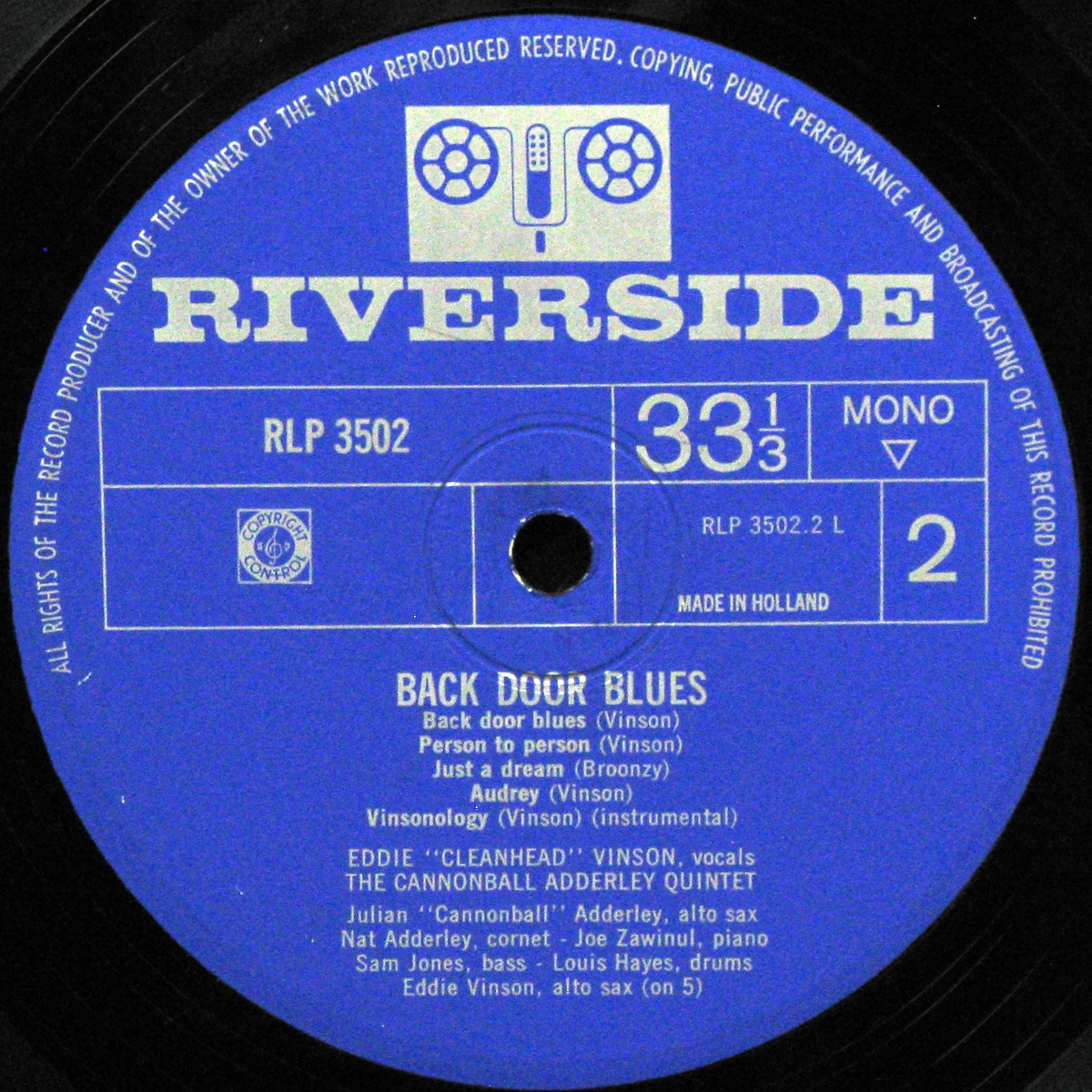 LP Eddie 'Cleanhead' Vinson — Back Door Blues фото 4