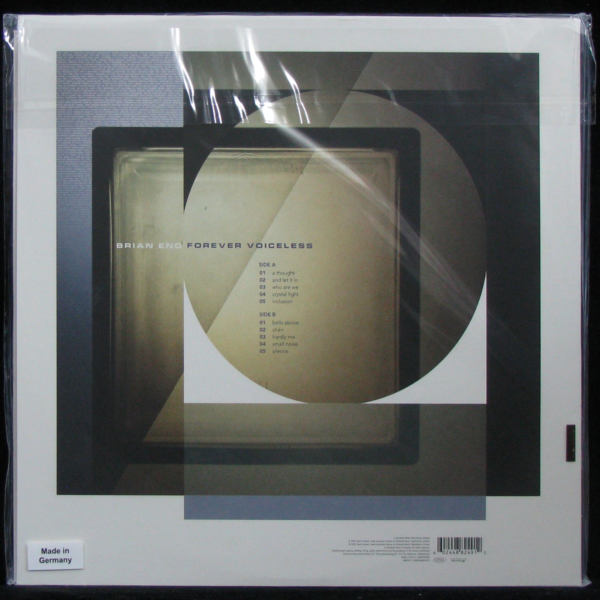 LP Brian Eno — Forever Voiceless (coloured vinyl) фото 2