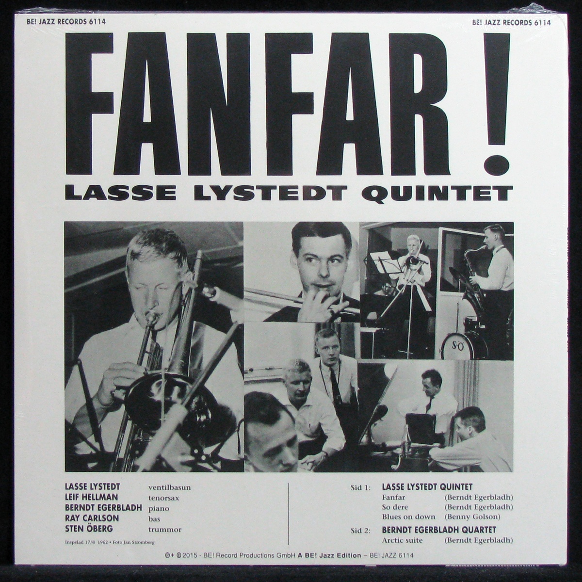 LP Lasse Lystedt Quintet — Fanfar! фото 2