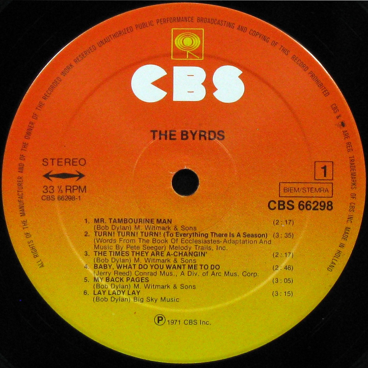 LP Byrds — 1964 - 1971  (2LP) фото 2