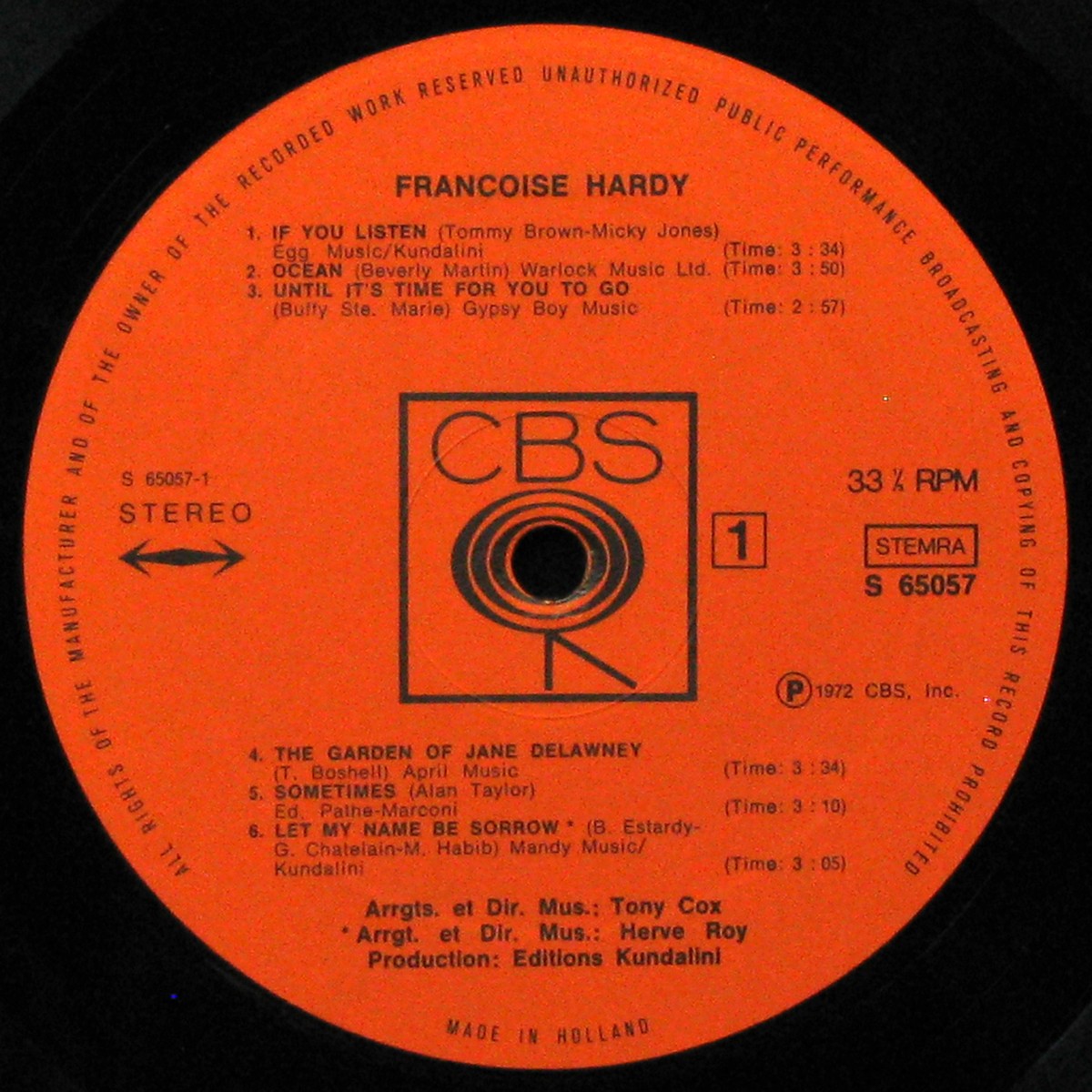 LP Francoise Hardy — Francoise Hardy фото 3
