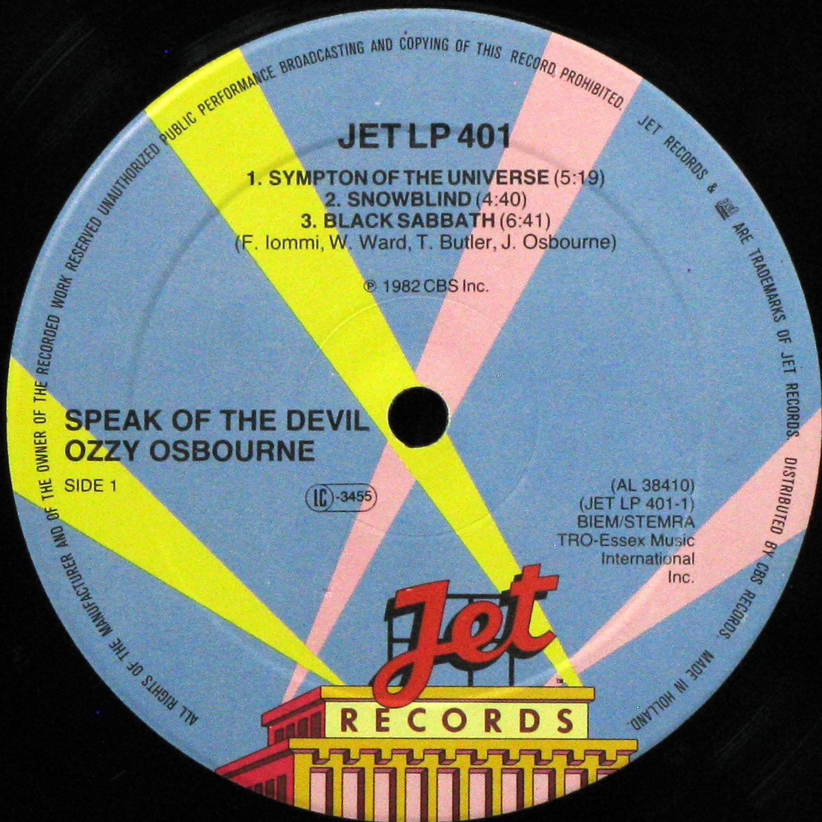 LP Ozzy Osbourne — Speak Of The Devil (2LP) фото 3