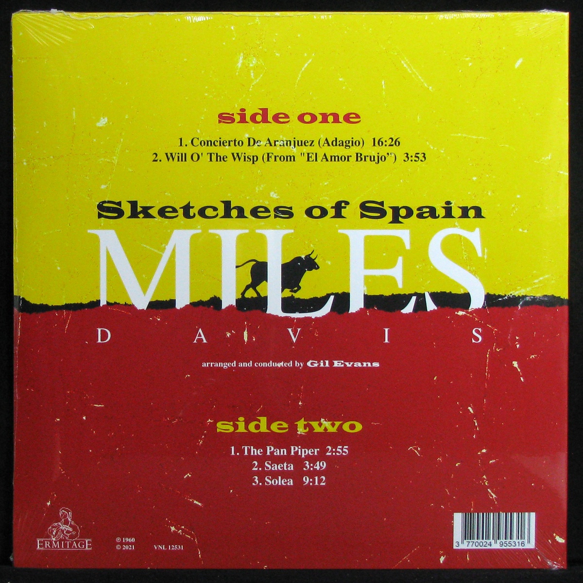 LP Miles Davis — Sketches Of Spain (coloured vinyl) фото 2