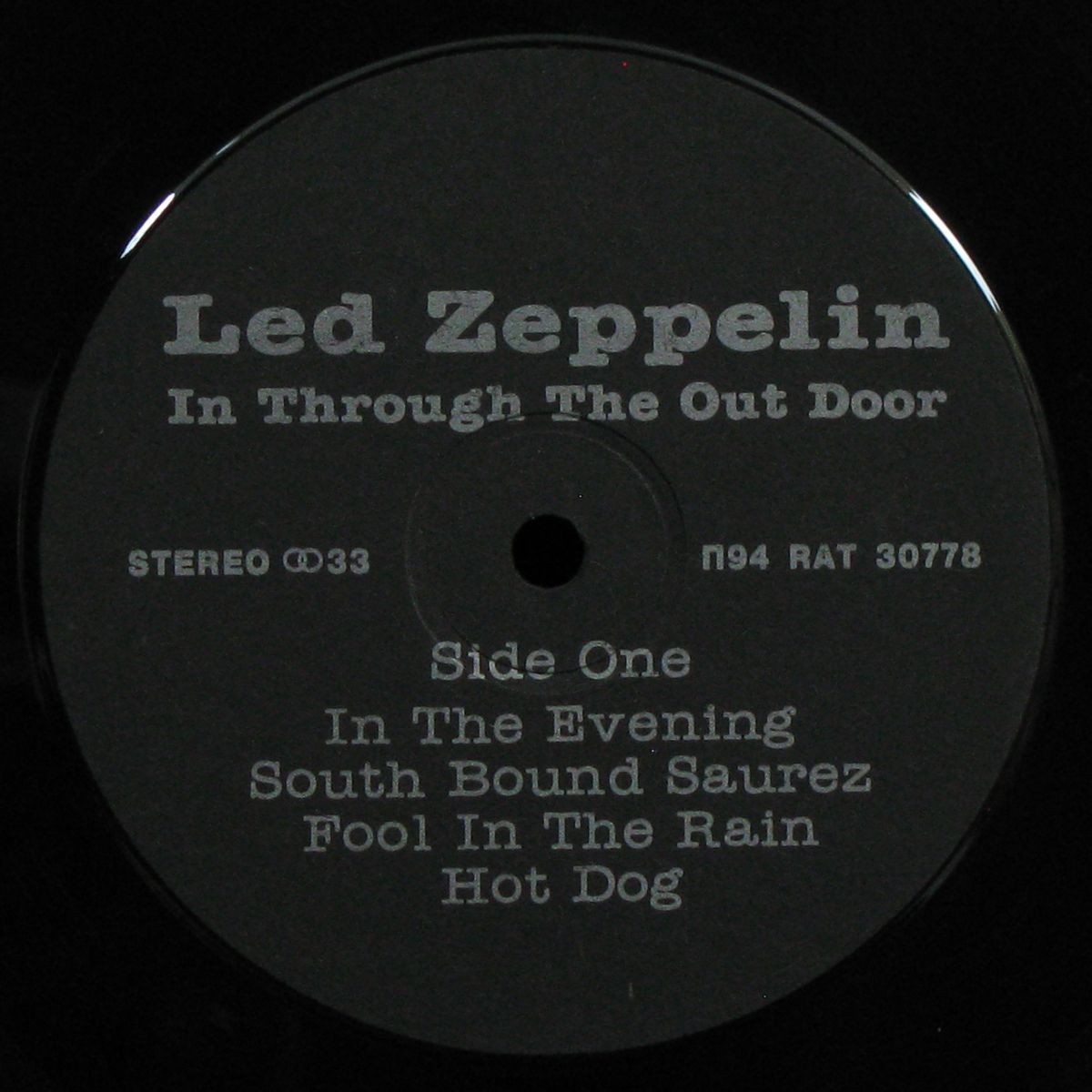 LP Led Zeppelin — In Through The Out Door фото 3