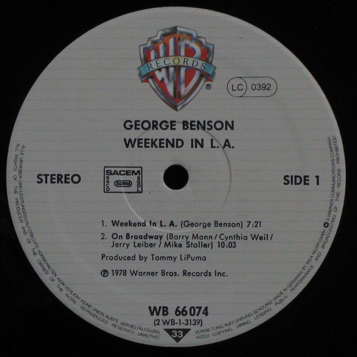 LP George Benson — Weekend In L.A. (2LP) фото 2