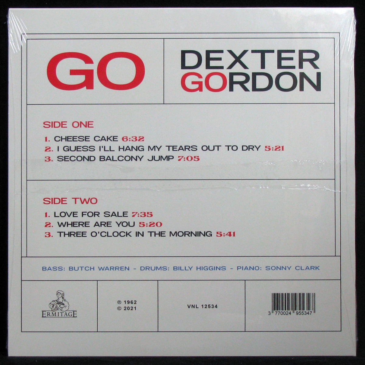 LP Dexter Gordon — Go! (coloured vinyl) фото 2