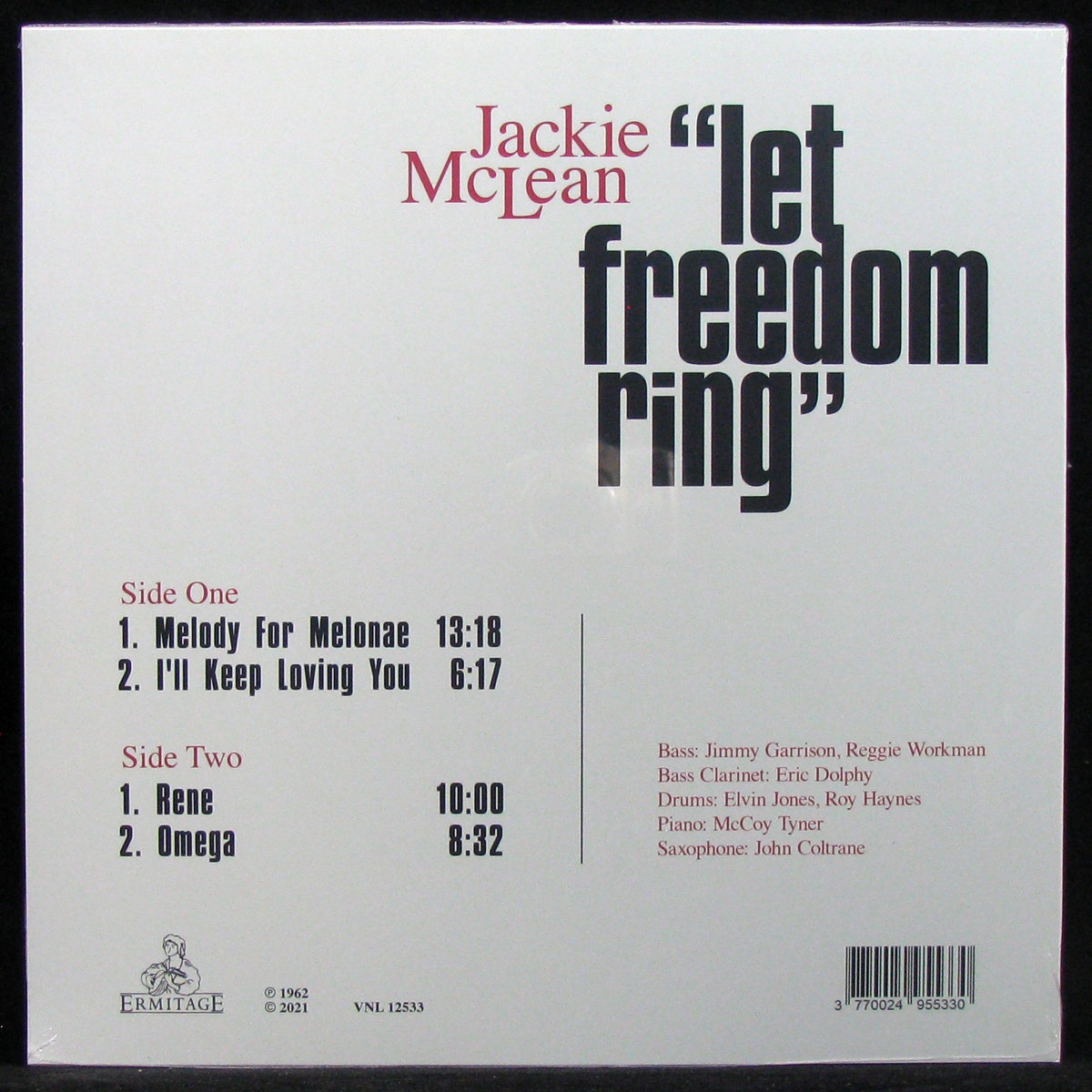 LP Jackie McLean — Let Freedom Ring (coloured vinyl) фото 2