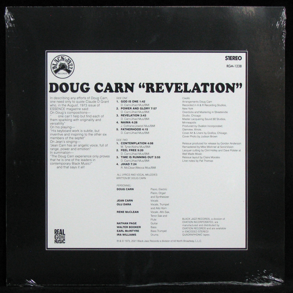 LP Doug Carn / Jean Carn — Revelation фото 2