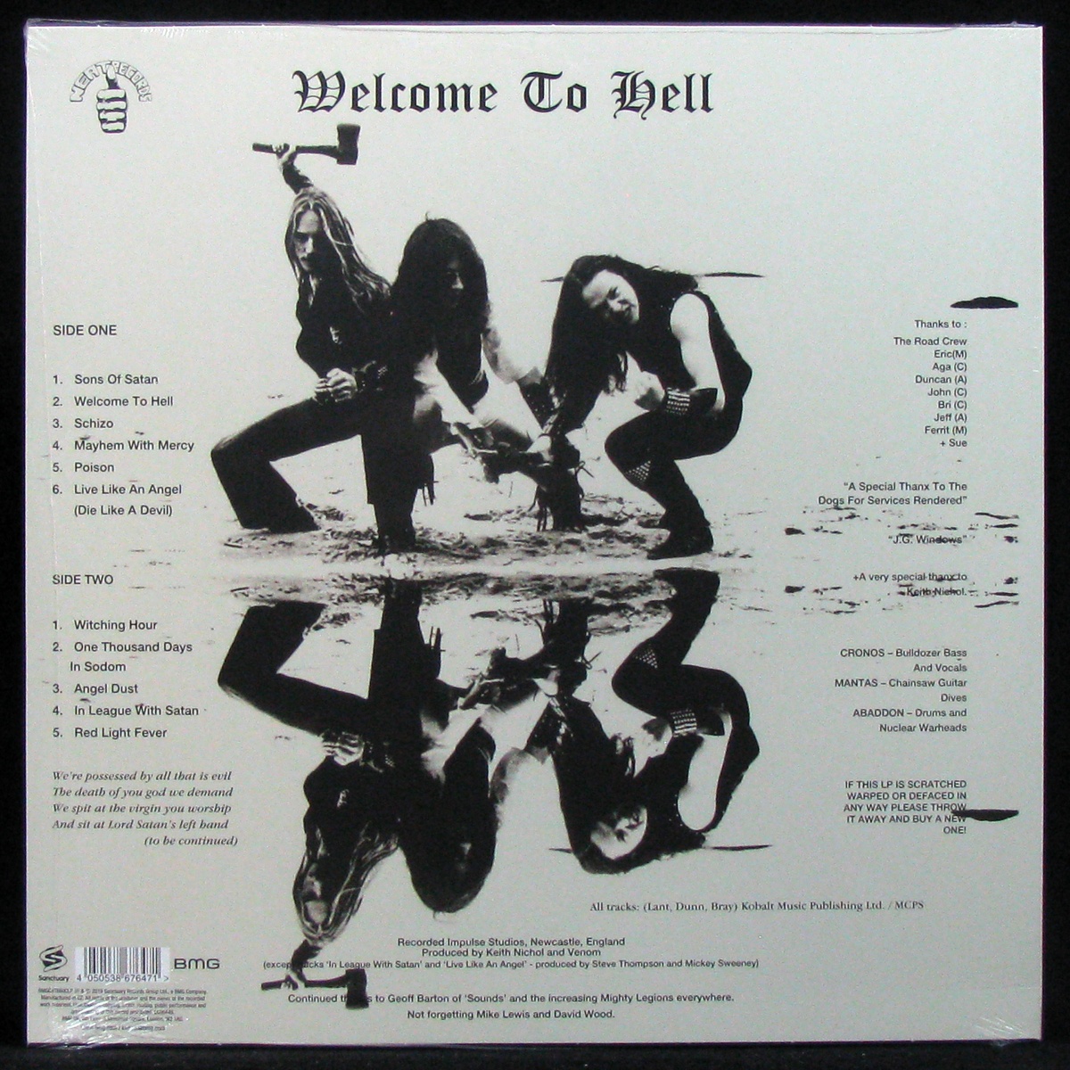 LP Venom — Welcome To Hell (coloured vinyl, + poster) фото 2