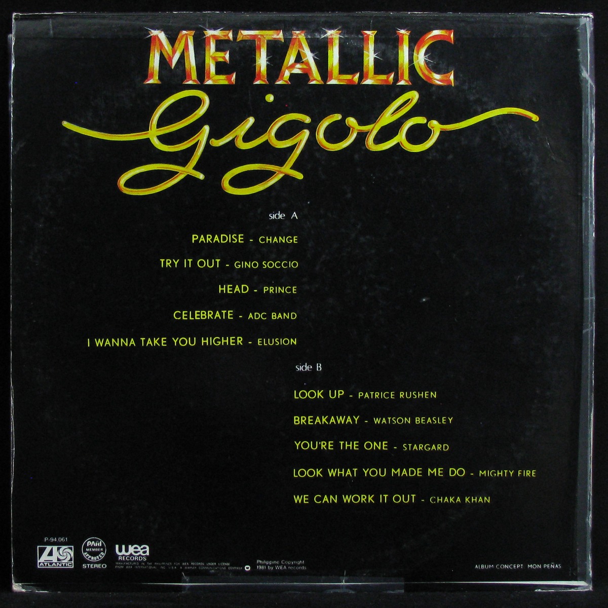 LP V/A — Metallic Gigolo фото 2