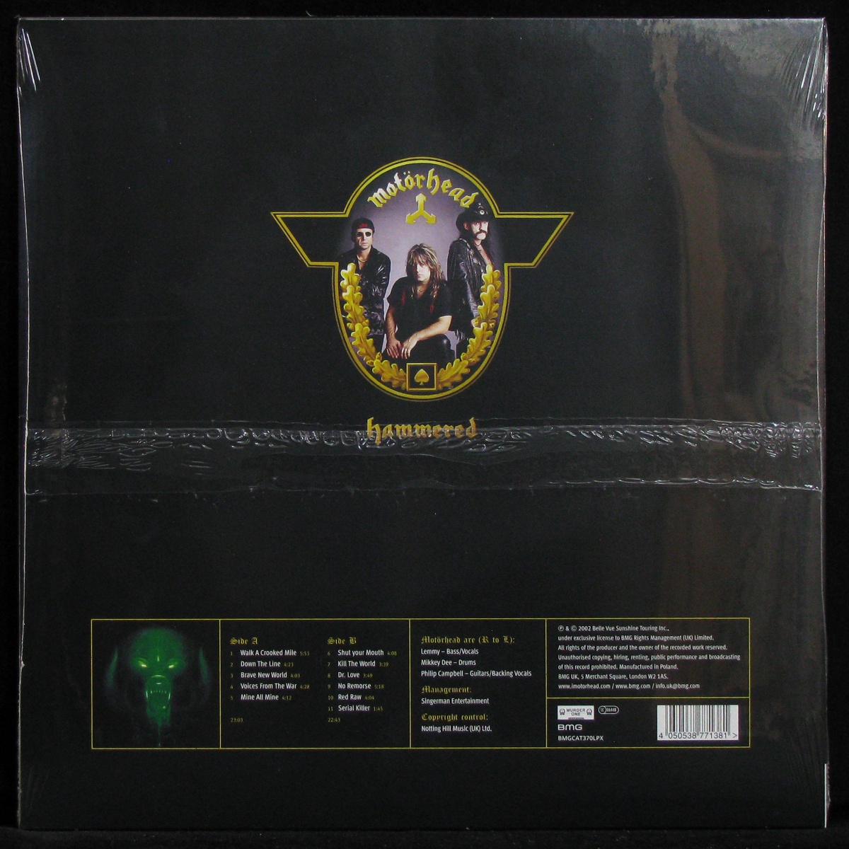 LP Motorhead — Hammered (coloured vinyl) фото 2