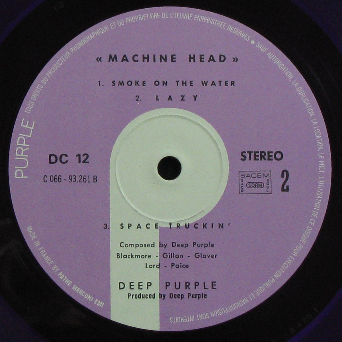 LP Deep Purple — Machine Head (coloured vinyl) фото 5